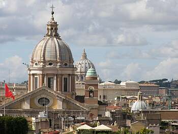 Domes on the old Rome skyline