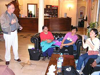 First arrvals for the deaf conference