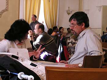 Agnes Peter and Fr. Savino Castiglione
