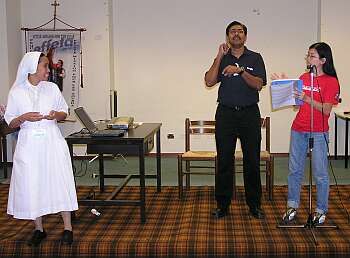 Patrick Anthony gives a report