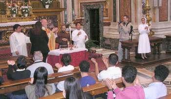 Fr. Cyril presiding at mass