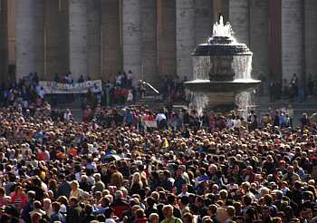Looking across St. Peter's Square