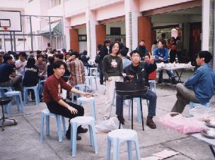 The entire playground of the CMS school