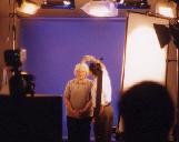 Shirley on the taping set