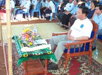 A ministry official as the guest of honor