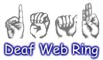 Deaf Web Ring logo