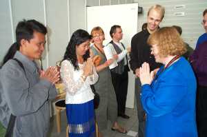 At the AGM of the Finland Association of the Deaf