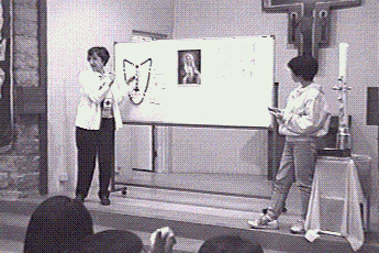 Sr. Arlene Trant with board