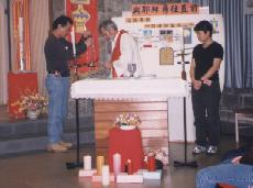 Incensing the altar
