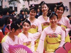 A Chinese dance troupe