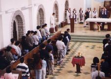 The Trappist monastery chapel
