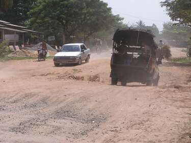 Huge holes in Highway No. 3