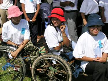 Wheelchair spectators