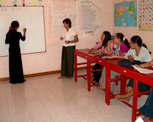 Matrai teaching the DDP staff