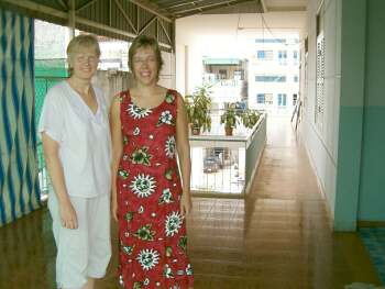 Kerstin and sa in their new house