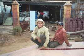 A steel fabricating shop