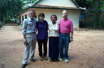 With Charlie Dittmeier and the principal of the deaf school