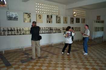 At the Tuol Sleng Torture Center for the Khmer Rouge