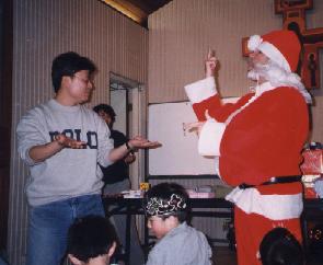 Fr. Dittmeier as Santa Claus