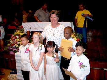 First Communion class with Sr. Regina Pellicore