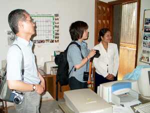 Sambo with Japanese visitors