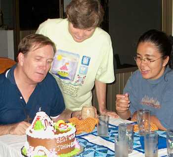 John and Kathy Tucker with Sr. Len