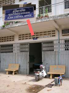 Alien Control Office in Phnom Penh