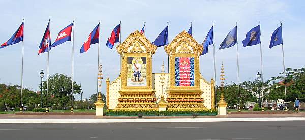 Display for King Sihamoni's Birthday