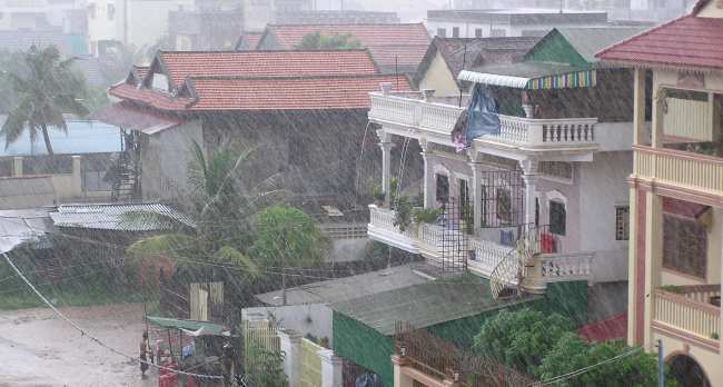 Rainstorm at deaf office