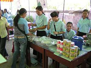 One of the food stalls