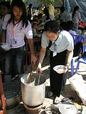 Preparing noodles