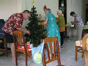 Decorating the tree