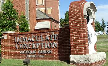 Immaculate Conception Church sign