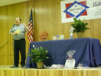 Bank official at a dinner