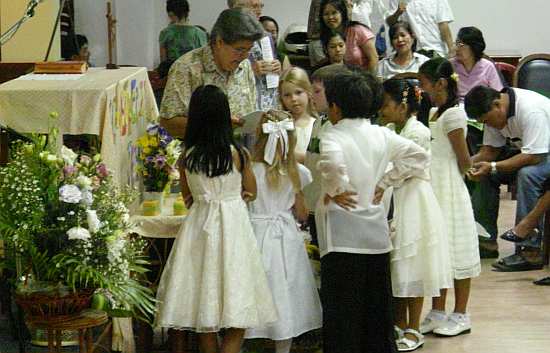 Sr. Regina and 1st Communion class