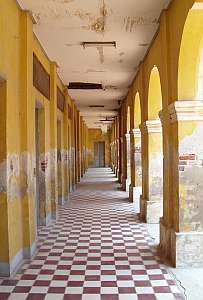 Corridor in old Catholic seminary