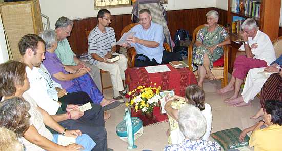 Rodrigo renewing his oath of service in Maryknoll