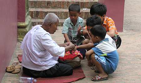 Buddhist nun at temple