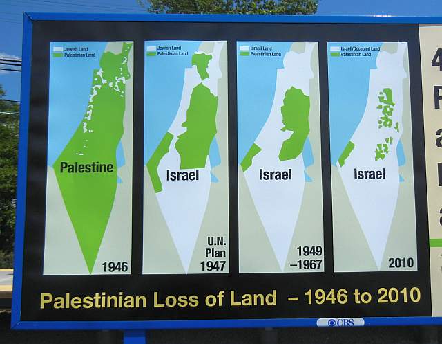 Map of Palestinian land