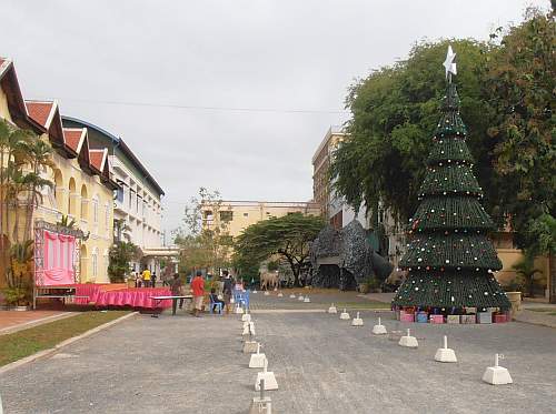 Outdoor decorations at St. Joseph Church