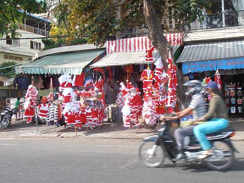 Shop with Christmas costumes