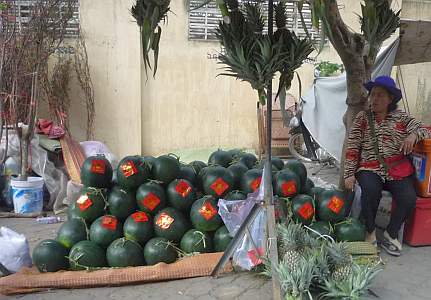 Selling watermelons