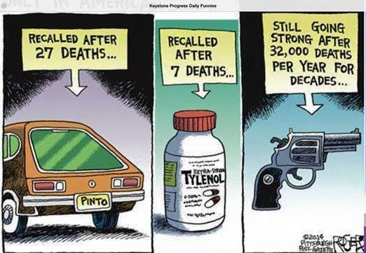 Gun control cartoon