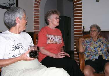 Judy Helein, Sue Moore, and Luise Ahrens