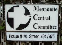 Mennoite Central Committee sign