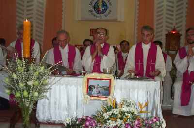 Bishop Emile and Frs. Jim Noonan and John Barth