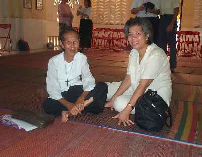A Vietnamese Sister of Providence and Lay Missioner Kim Mom