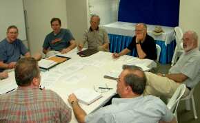 The planning committee meets