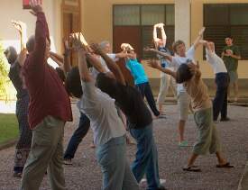Exercises at morning prayer