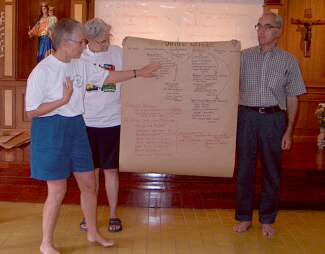 Marie Dennis explaining the United Nations